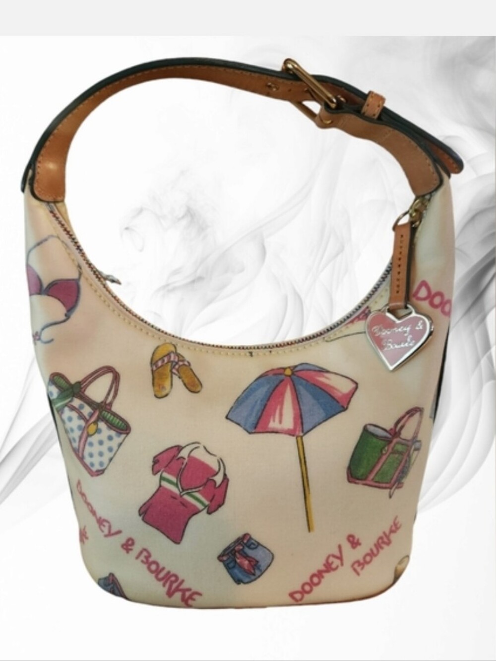 Dooney & Bourke Rare Beach Motif Retired Y2K Bag EUC